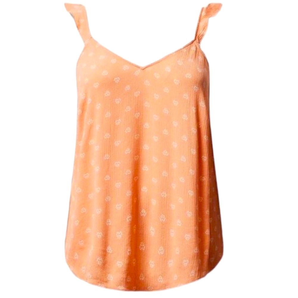 Torrid Crinkle Gauze V-Neck Ruffle Strap Tank Size 2